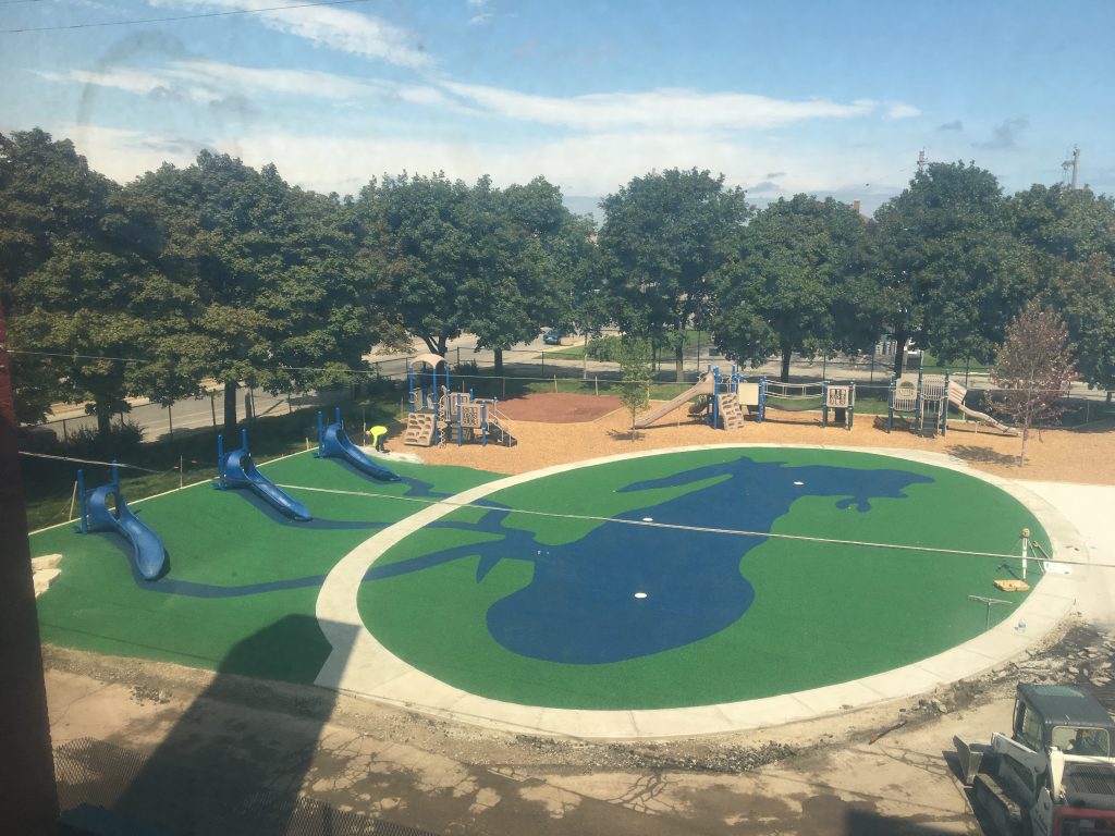 School yard at Starms Early Childhood Center