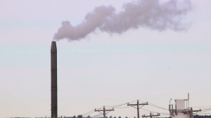 smoke stack in Superior, WI