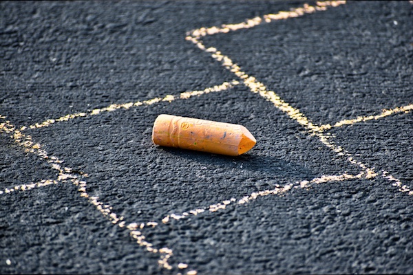 Sidewalk chalk & blacktop
