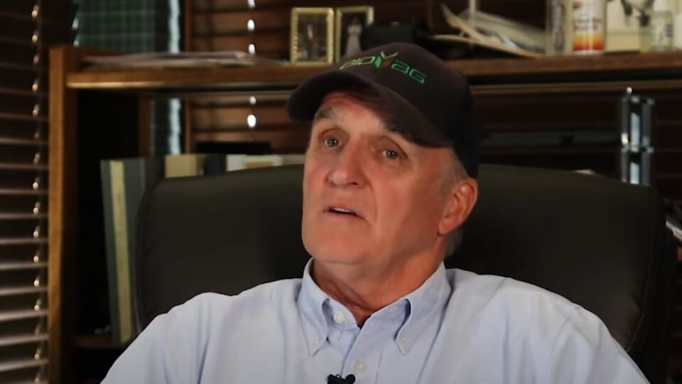 Randy Hughes discussing greener farming techniques