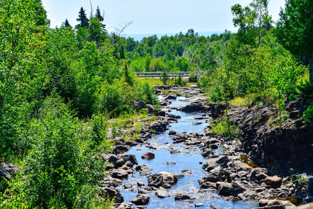 Waterfalls in Northern Minnesota near North Shore