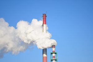 Coal plant smoke stack