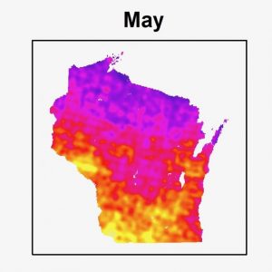 Monthly ammonia images May, June, July