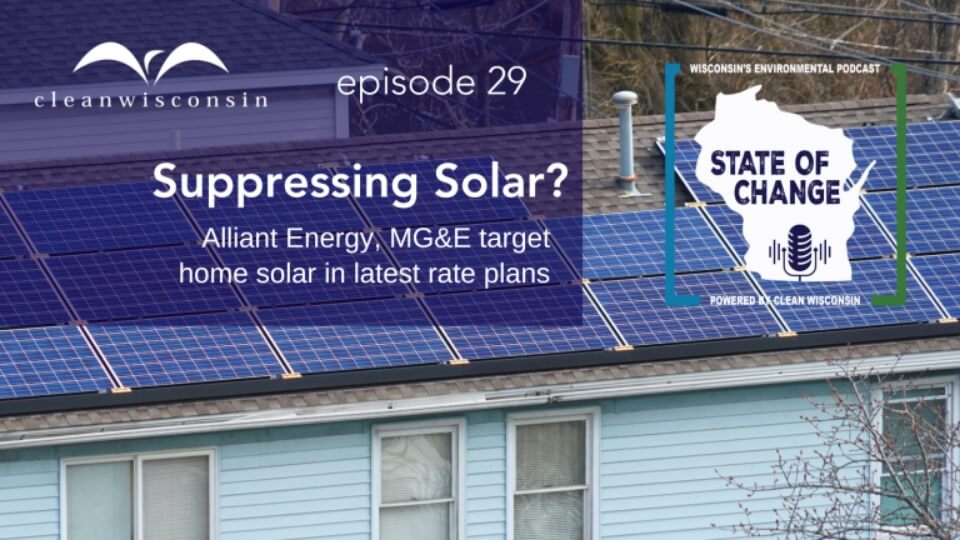 artwork for state of change podcast - episode suppressing solar