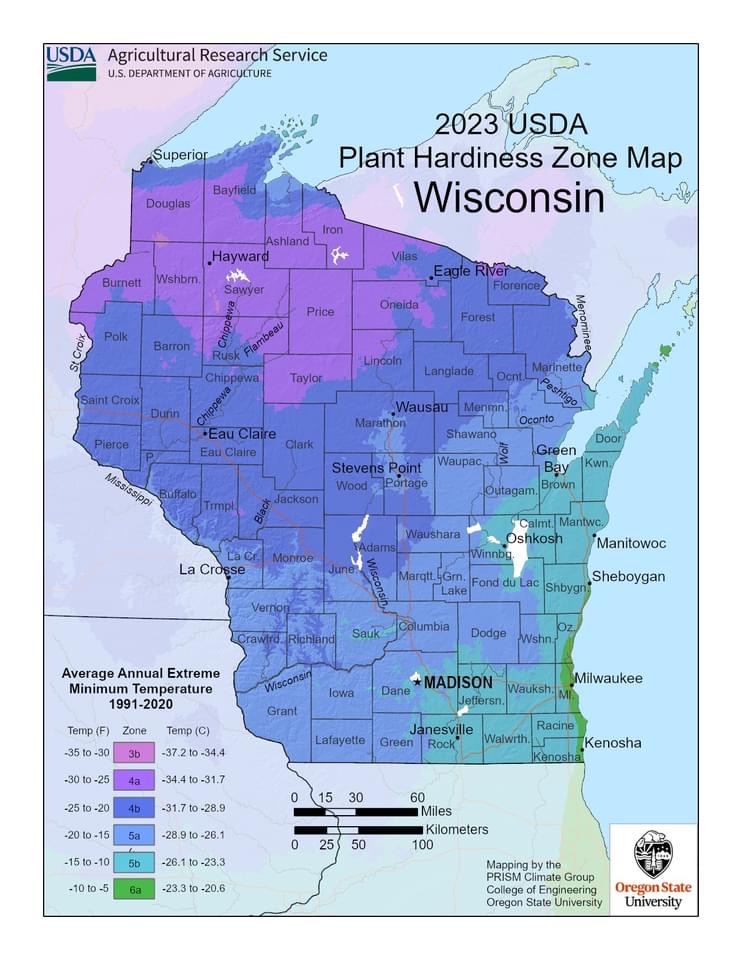 2023 USDA Plant Hardiness Zone Map