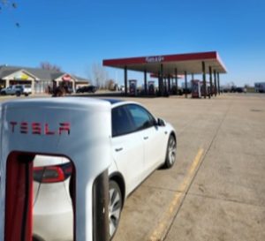 EV charging at a Kum & Go convenience store in Iowa