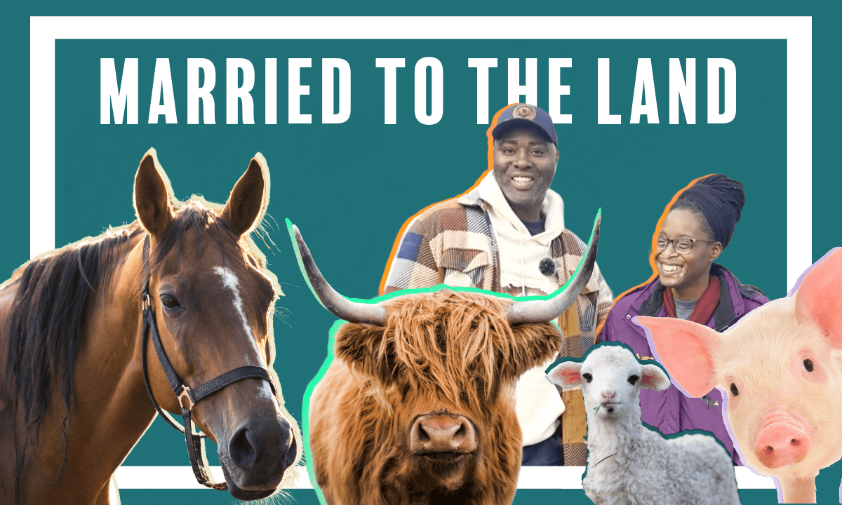 The Landry's discussing the Beulah Family Homestead