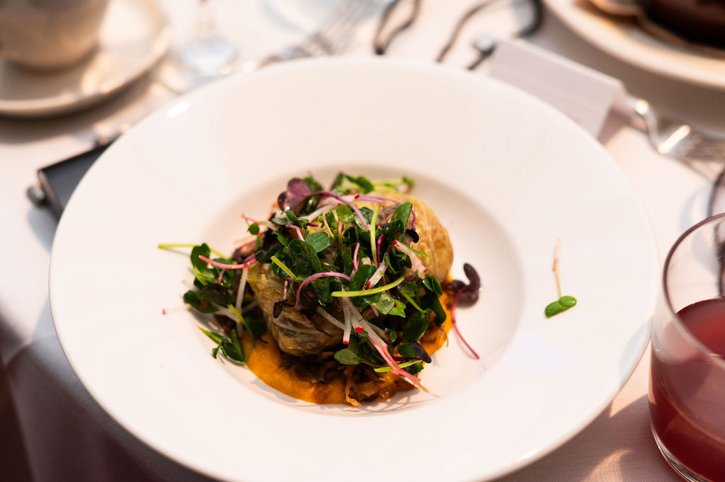 Heritage Tavern's beef short rib dish kicks off the fourth course of Epicurean Evening