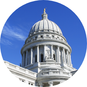 The Wisconsin State Capitol building